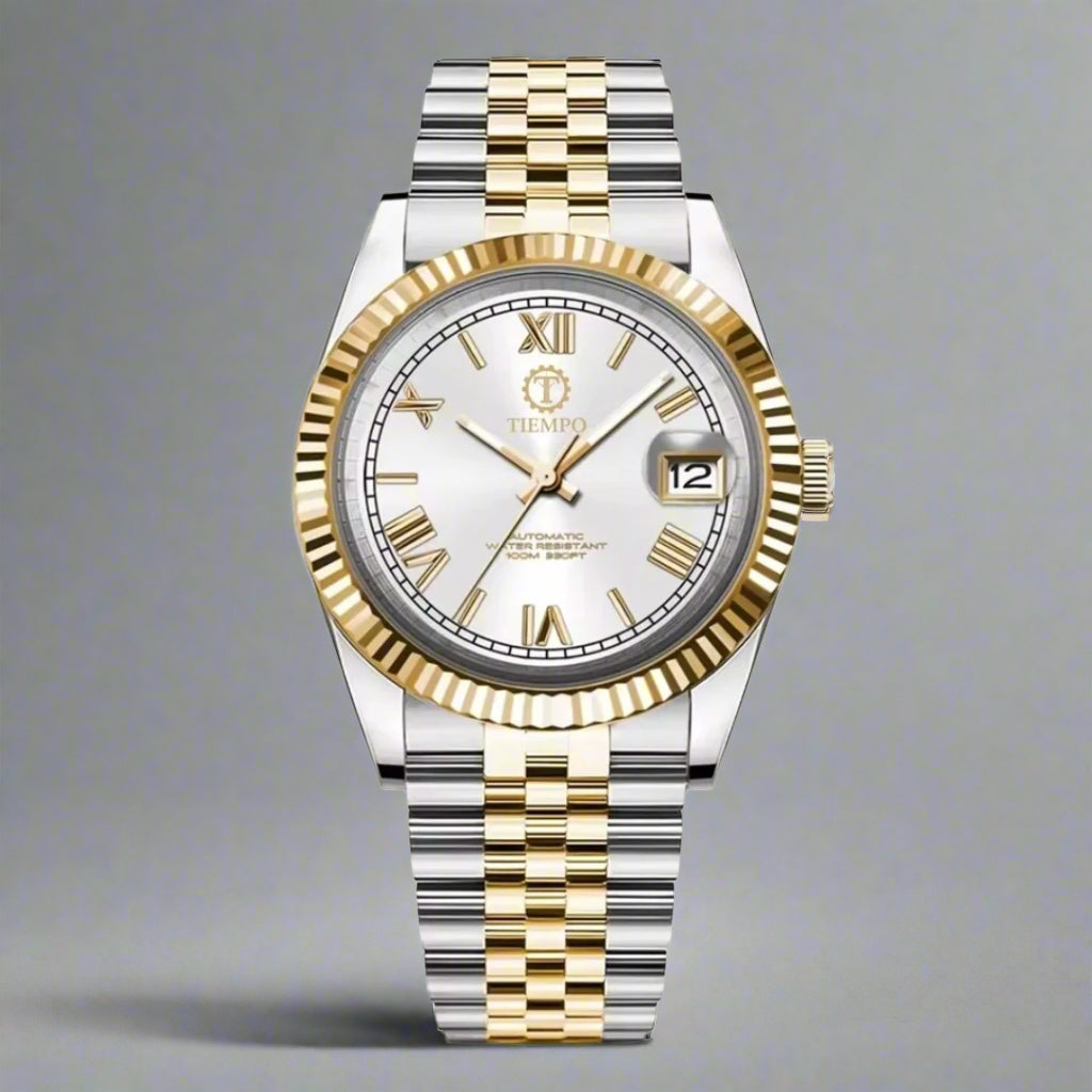 tiempo gold&withe